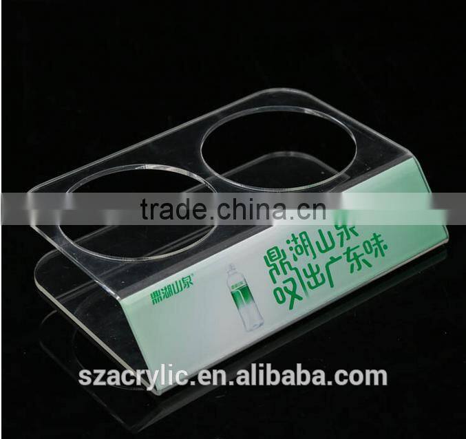 Acrylic beverage drink brand display stand