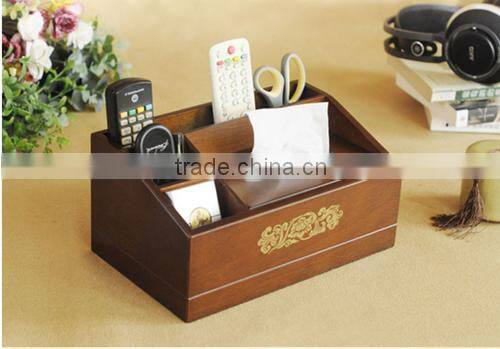 desktop white beauty acrylic/wooden organizer box