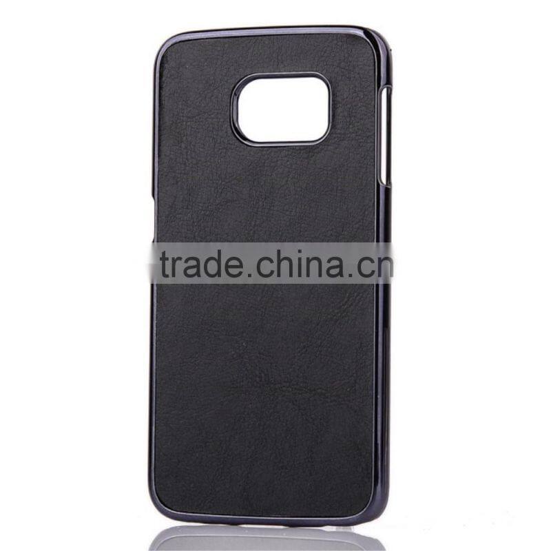 Crazy Horse Leather Coated PC Case for Samsung Galaxy S6 Edge G925