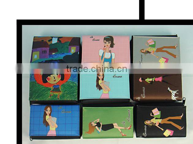 JSMART folded wallet artistic drawing digital printing custom photo bag sublimation