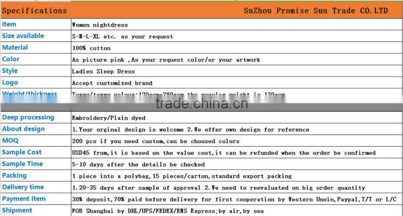 100% cotton printing sleeveless comfort sexy hot nightwear for women