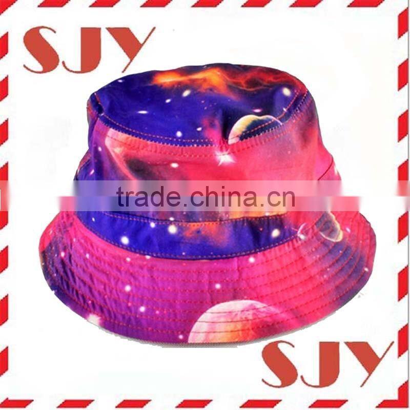 Wholesale Fisherman Custom Galaxy Printed Bucket Hat