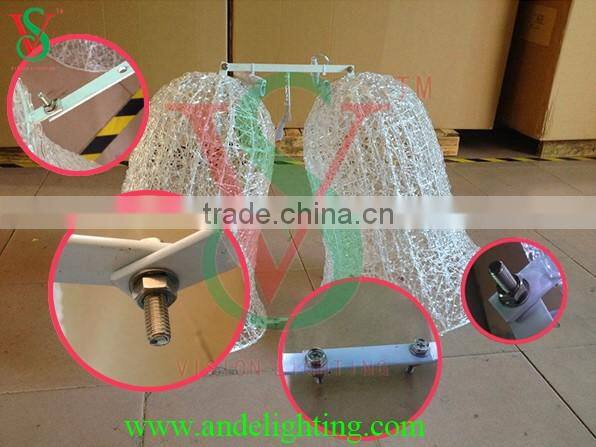 Wholesale christmas holiday bell led light hanging bell light