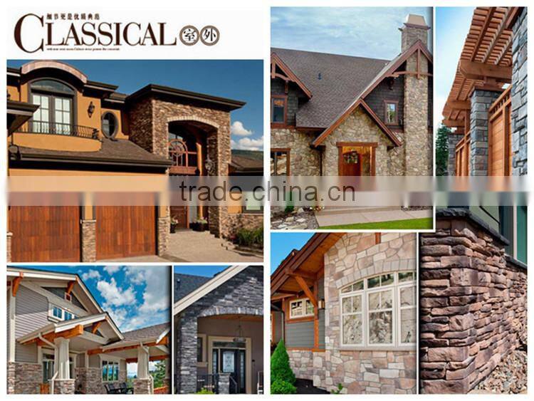 Prefab villa stone wall decking panel