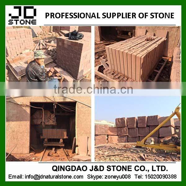 honed red sandstone tile for outdoor paving