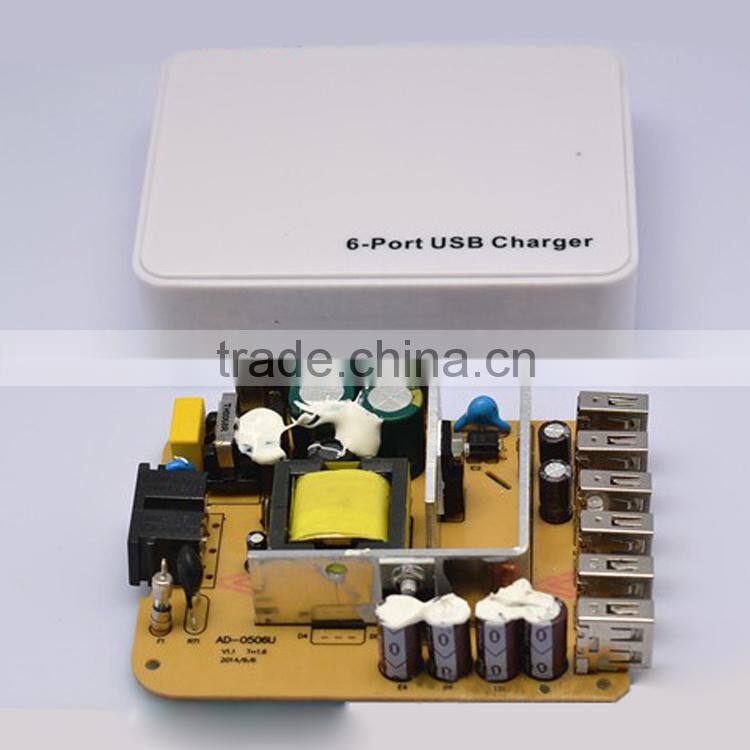 2015 hot sell aluminum panel mini cute shape Smart phone UL portable dual port usb wall charger