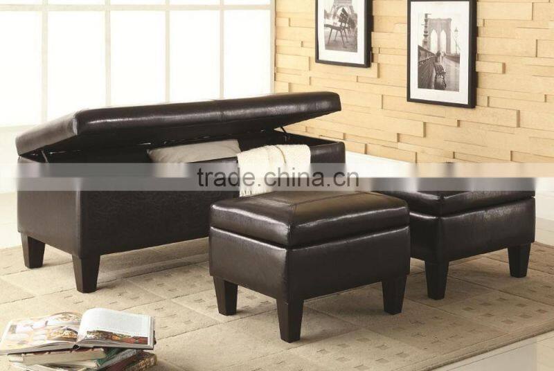 Shoe storage ottoman