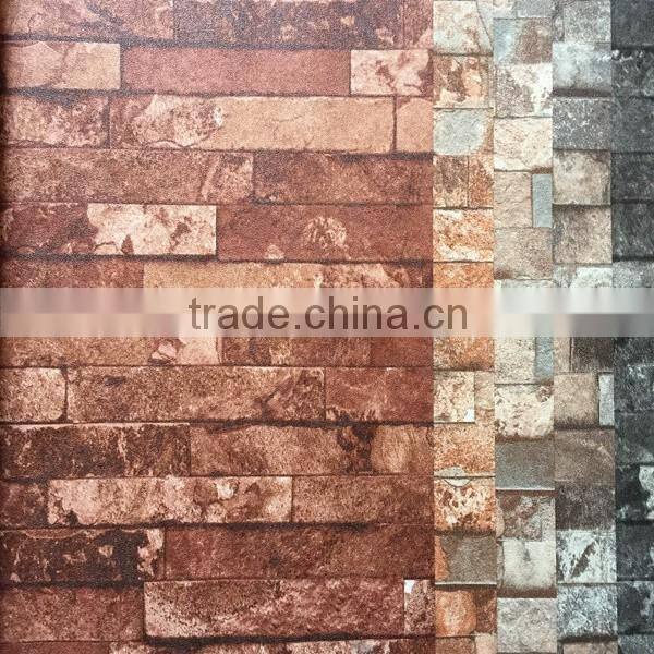 vintage style brick vinyl wallpaper for background wall