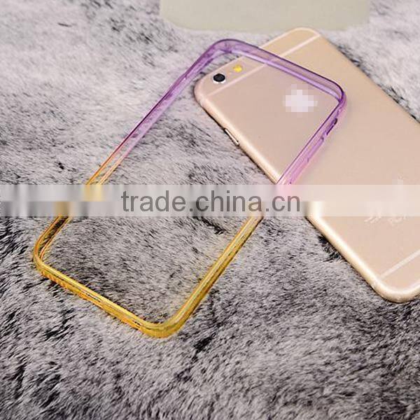 Fashion two gradient color phone shell rainbow silicone phone cases