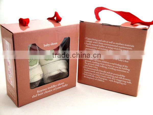 wholesale china factory winter leather baby shoes packaging