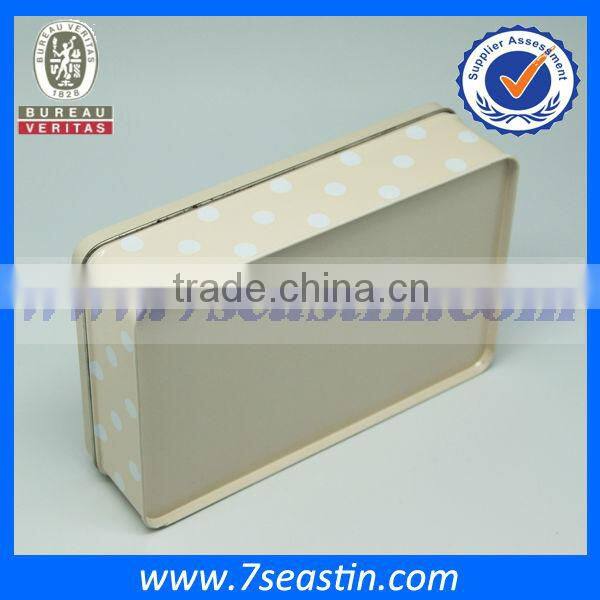 christmas butter cookie box rectangular metal box