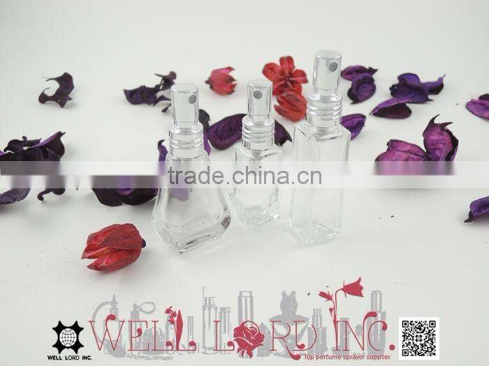 8ml high end pump sprayer clear glass bottle for travel carry