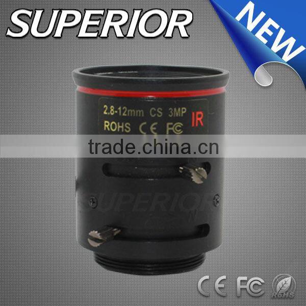 Aspheric Mini Type Lens 3.0MP IR filter F1.4 Varifocal 2.8-12mm Auto Iris Manual Focus M12 wide angle CCTV Lens