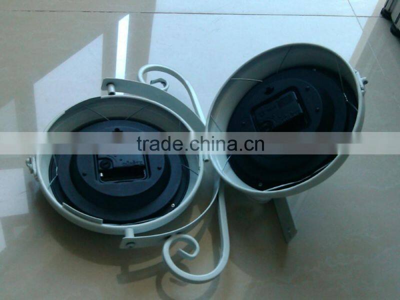 Cheap Wholesale Antique Double Sided Clocks Lighted Beautiful Iron Wall Clock