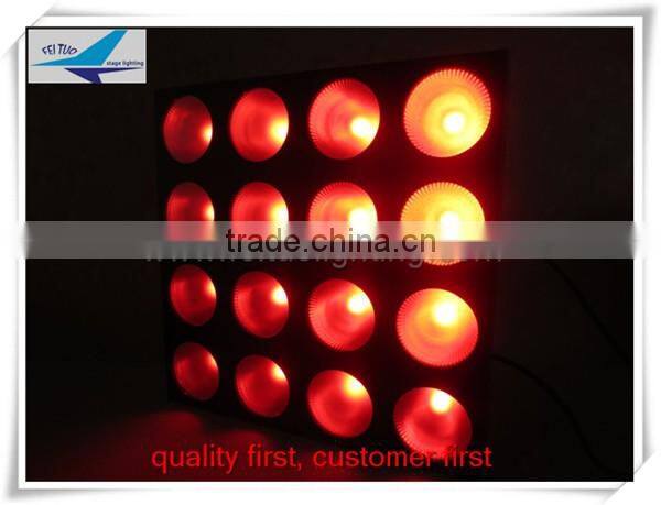 16* 30w rgb 4-head blinder light cob blinder dmx led light