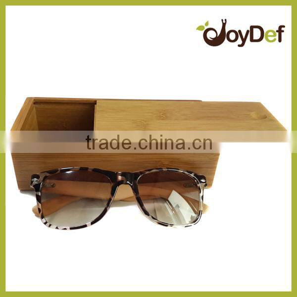 Engraved Logo Bamboo Sunglass Storage Box