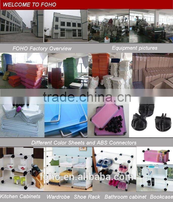 Rose Red Fabric Cupboard Bedroom Rack Shelve Rail Clothes Storage Wardrobe