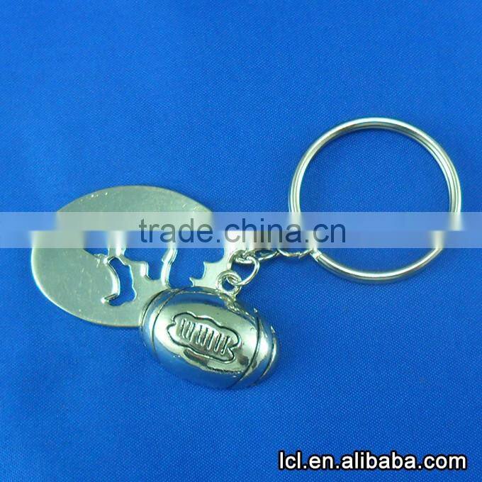 American football custom keychain manufacturer, custom alibaba keychain