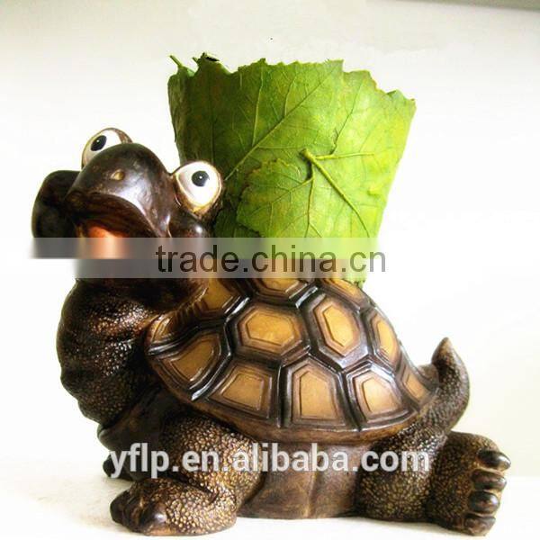 Resin Dog Figurine Flower Pot Craft for Garden Decoration