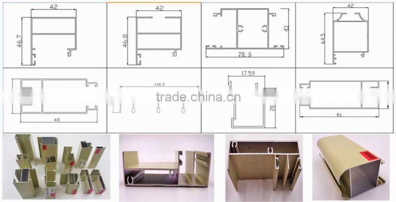 Long Lifespan aluminum profile for kitchen cabinet