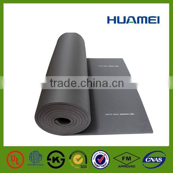 Huamei Embossed texture rubber foam insulation