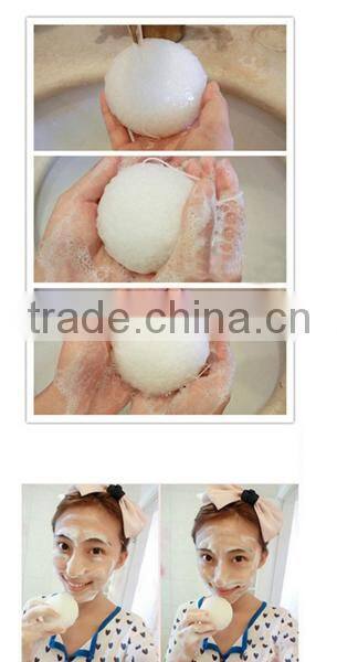 Facial cleansing green tea konjac sponge