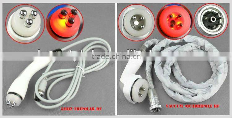 Powerful white color new type handpiece rf cavitation beautydom