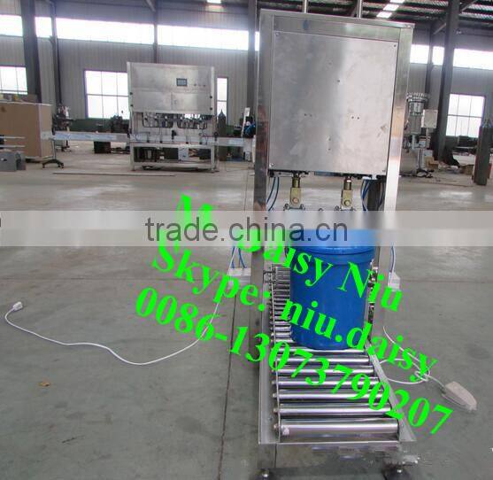 commercial bucket filling machine/plastic barrel filling and capping machine/petrol drum filling machine