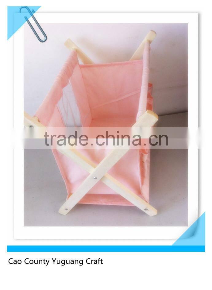 decorative pink wooden magazine rack