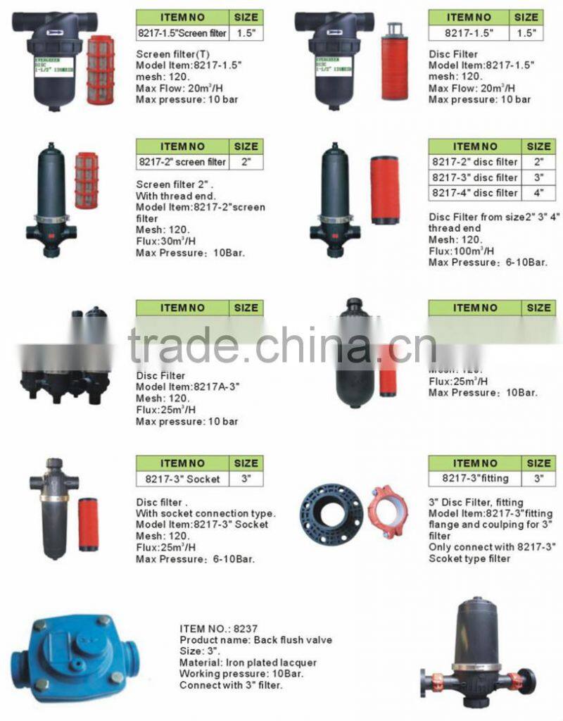 Centrifugal Sand Filter for drip irrigation system