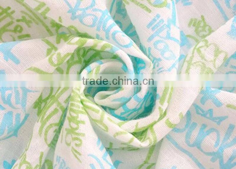 2017 Newest baby cotton blanket/baby muslin swaddle blanket