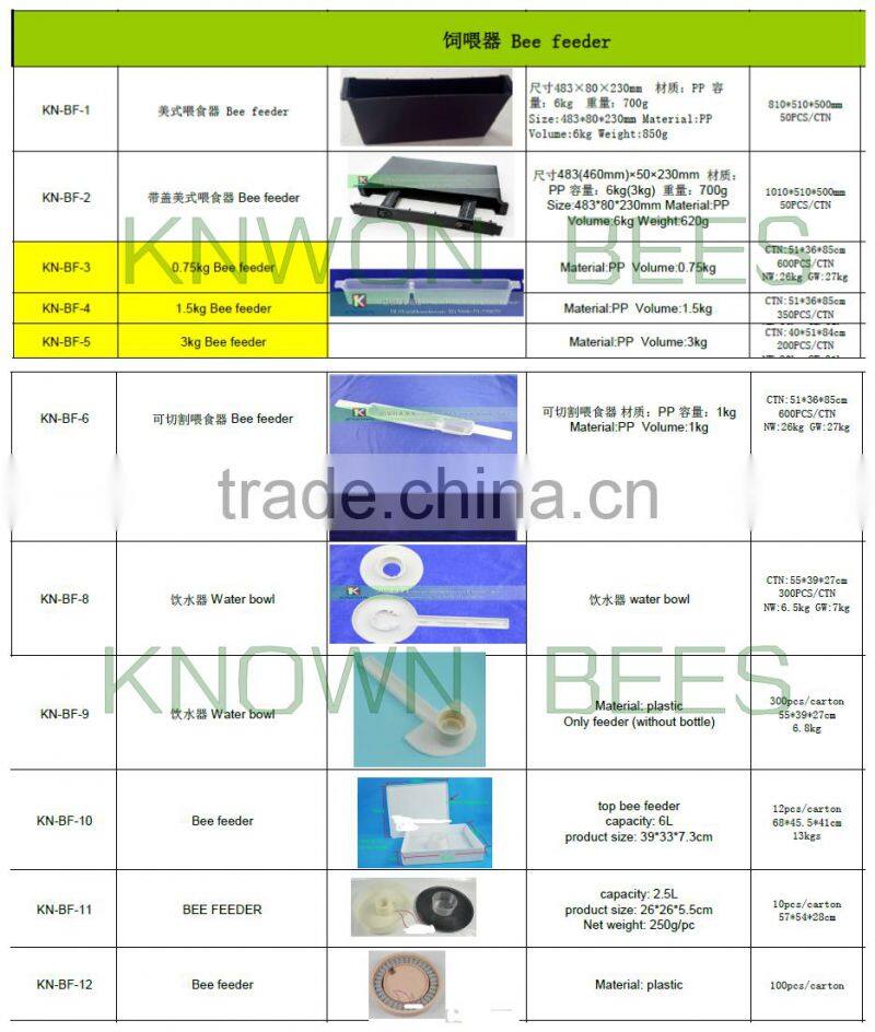 beekeeping equipment beehive frame deep bee feeder with ladder