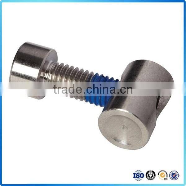 Custom ISO9001 brass hex screw with double threads