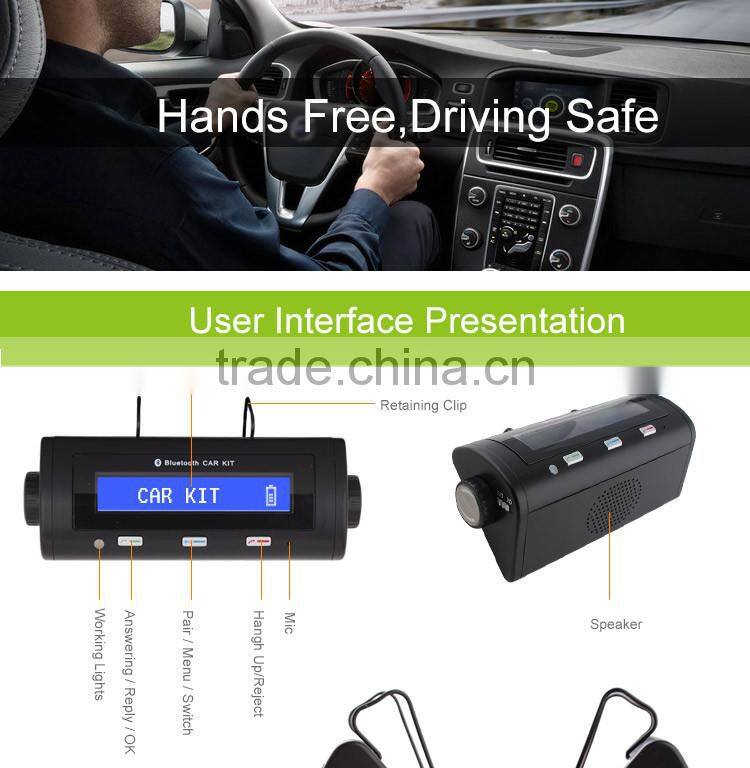 multi-function professional bluetooth hangdsfree car kit