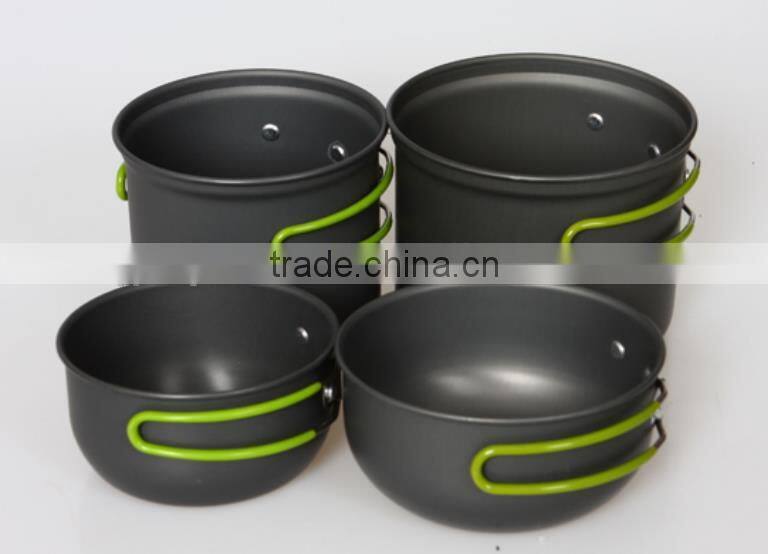 1l titanium pot with lid ,H0T12 cast aluminium pots