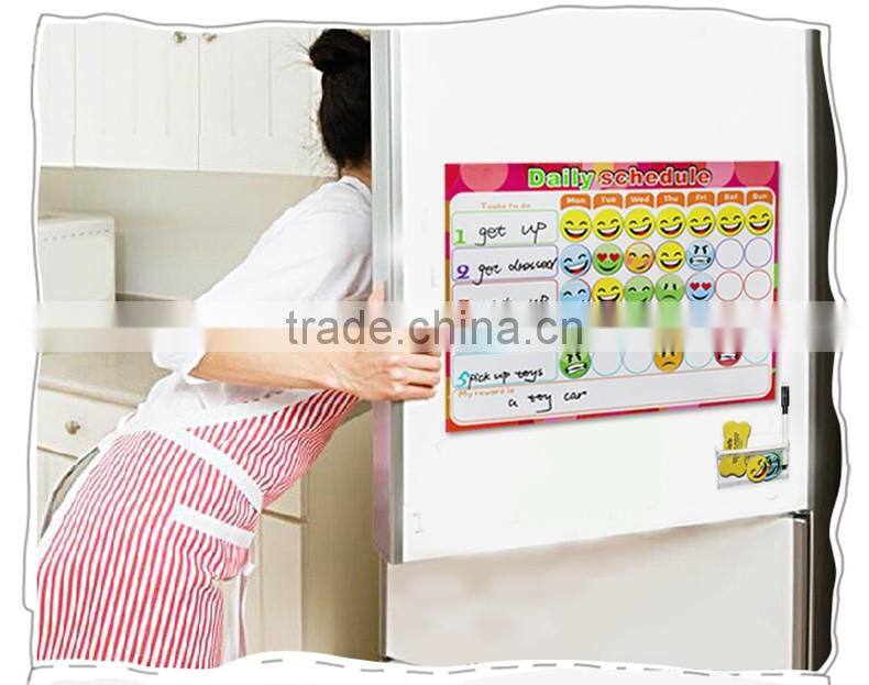 custom magnetic weekly planner fridge magnetic board to-do list kids chores chart