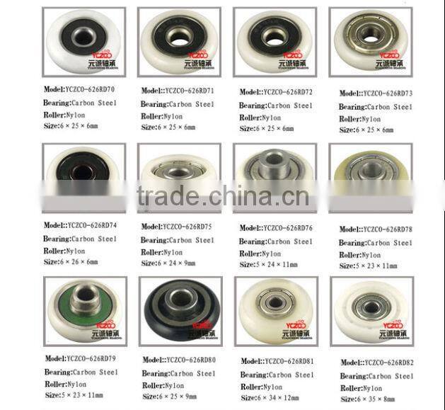 Non-standard deep groove ball bearing for hanging door