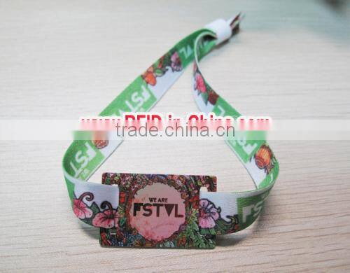 Offset/ Digital Printing RFID Disposable Wristbands, RFID Ticket for Theme Park