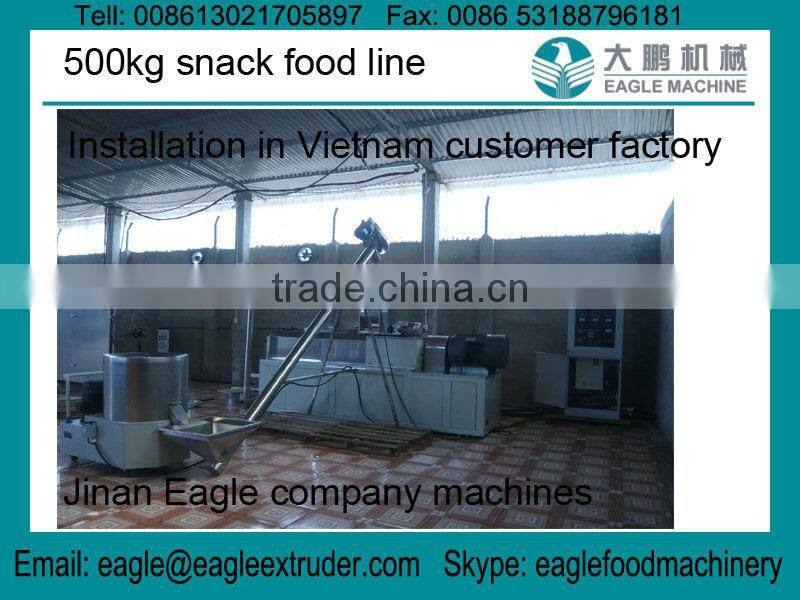 120kg/h cereals snack food and core-filling snacks production line/plant in Tunisia