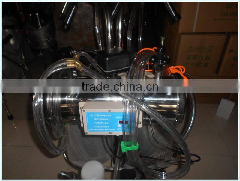 Mobile Vaccum Pump Double Cow Milking Machine