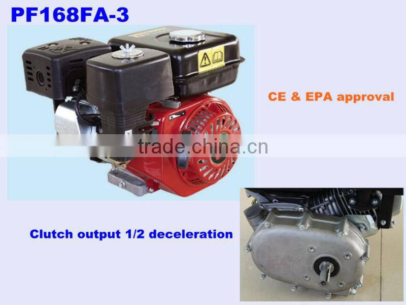 4 stroke aircooled OHV gasoline horizontal shaft engine with clutch