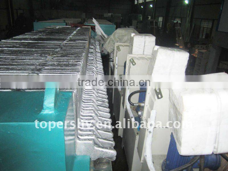 High temperature cast iron filter press for waste oil
