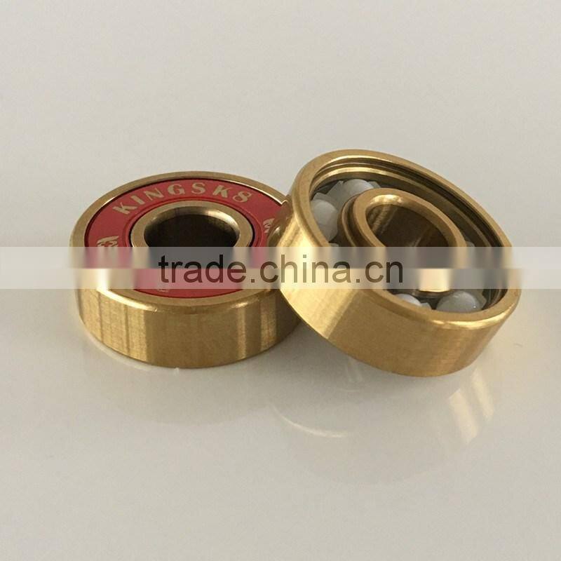 Golden Titanium ZrO2 Ceramic electric skateboard bearings, electric skateboard