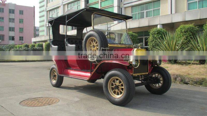 Reliable quality elegant shape 4 wheel 5KW classic mini model T golf car
