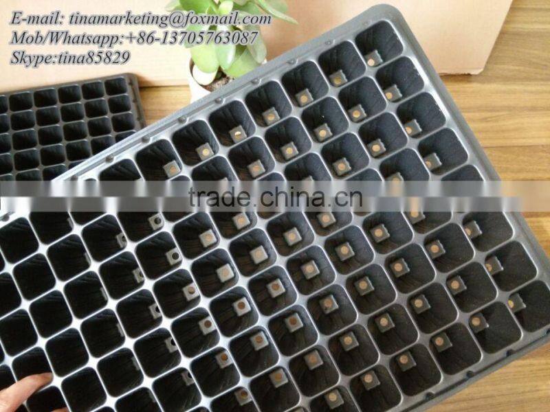 Not Coated PP Material Reusable Plastic Plant Nursery Seed Growing Tray China Manufactory Price with 8 Cell to 512 Cell