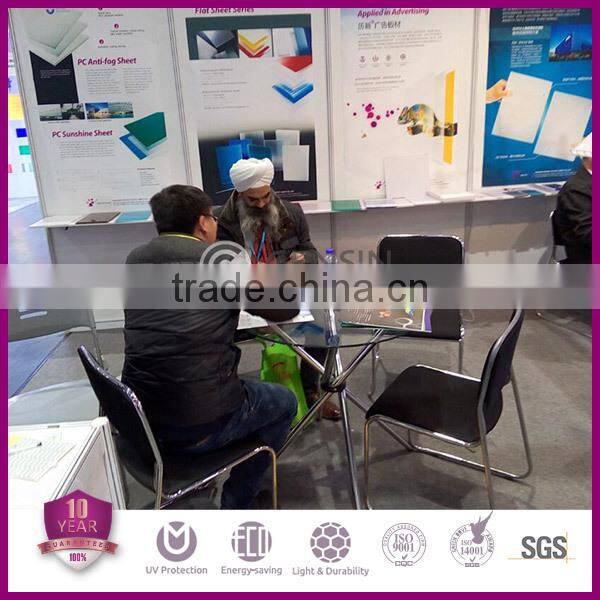 High quality green polycarbonate solid sheets roofing skylight system