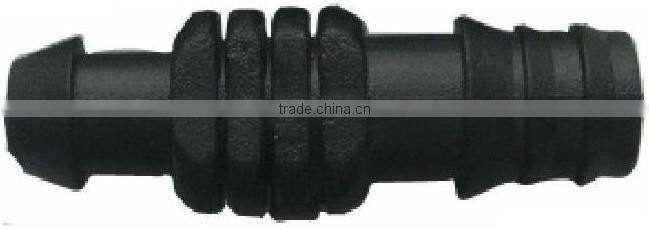 High quality drip irrigation system plastic barbed adaptor for drip line and PE pipe