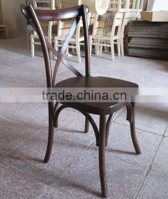 Solid wood x chair