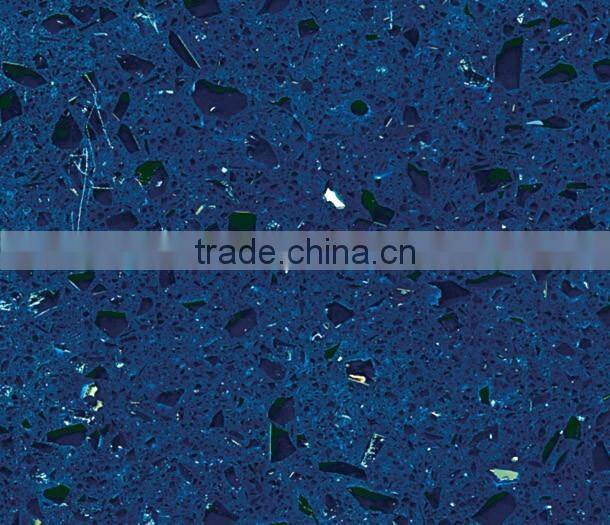 crystal blue quartz stone big slab
