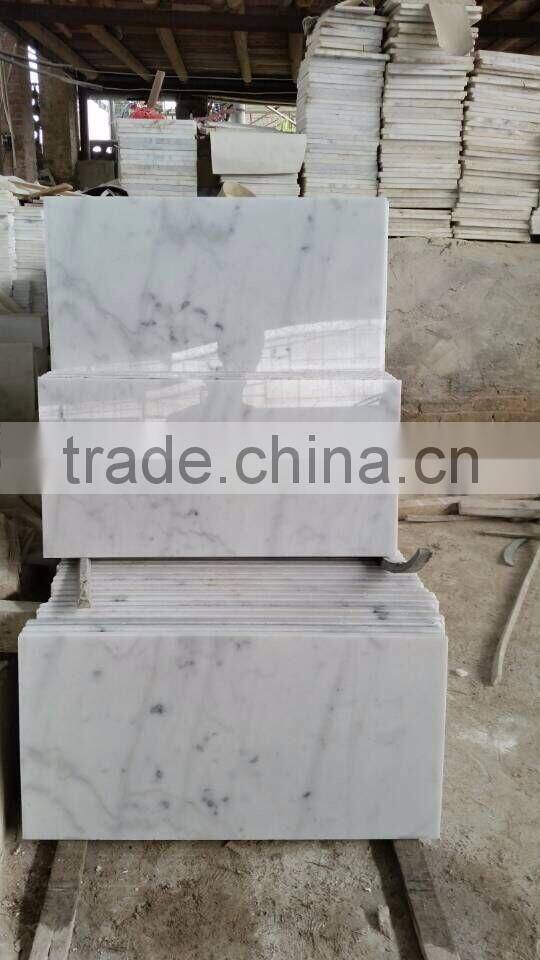 good price for guangxi white marble tiles for table top